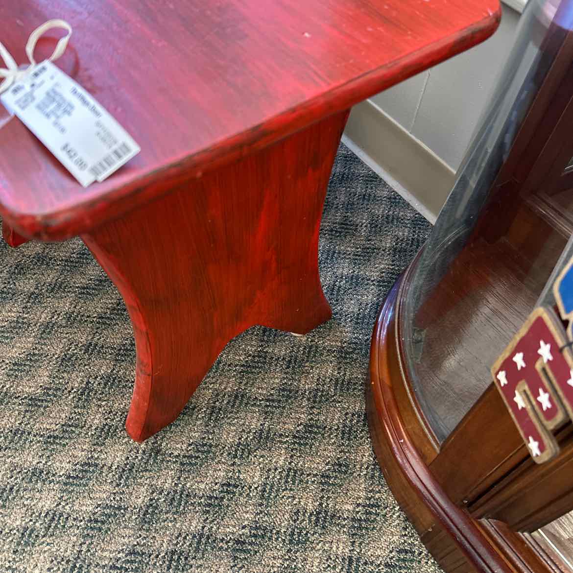 Small Red End Table