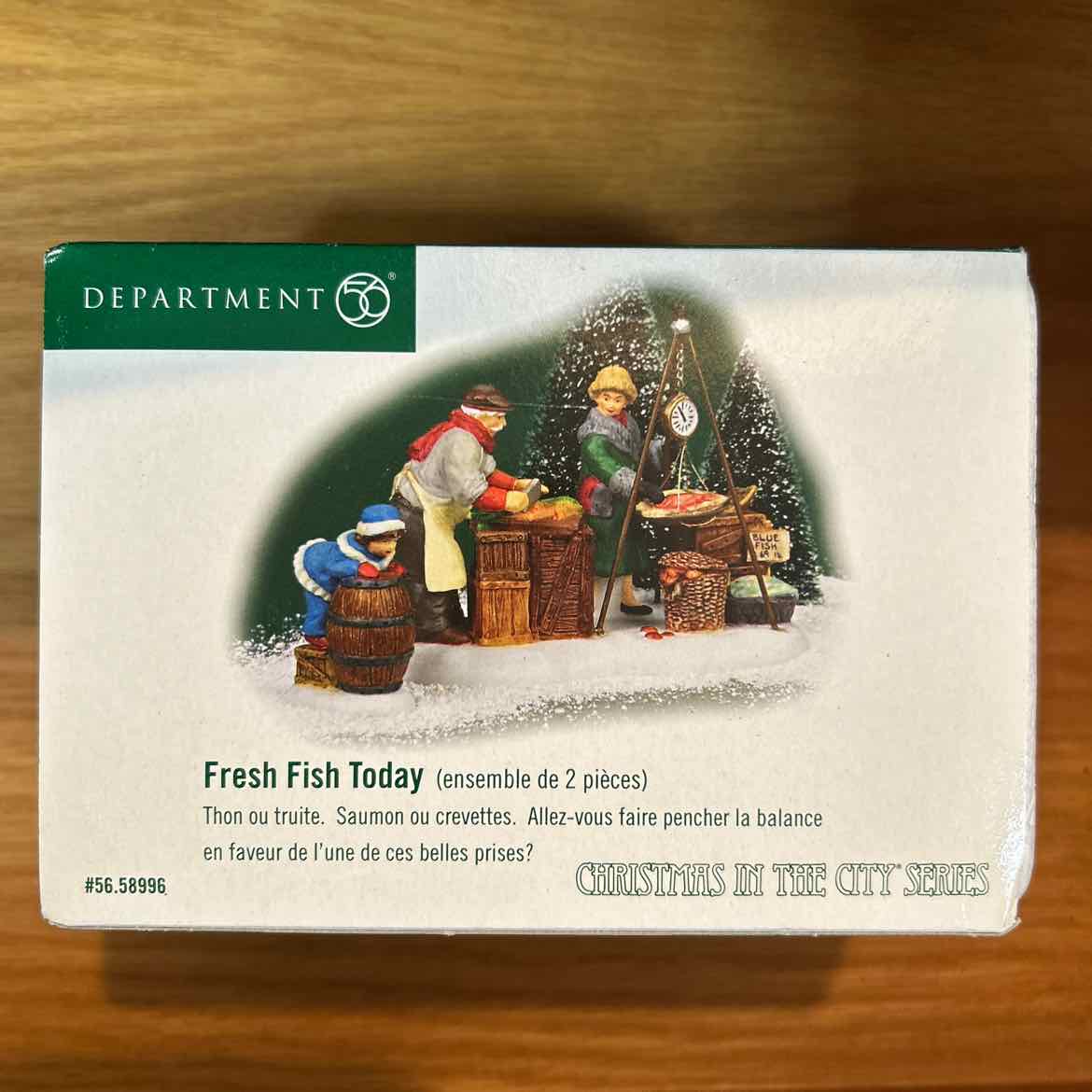Dept 56 Fresh Fish Today 2 pc