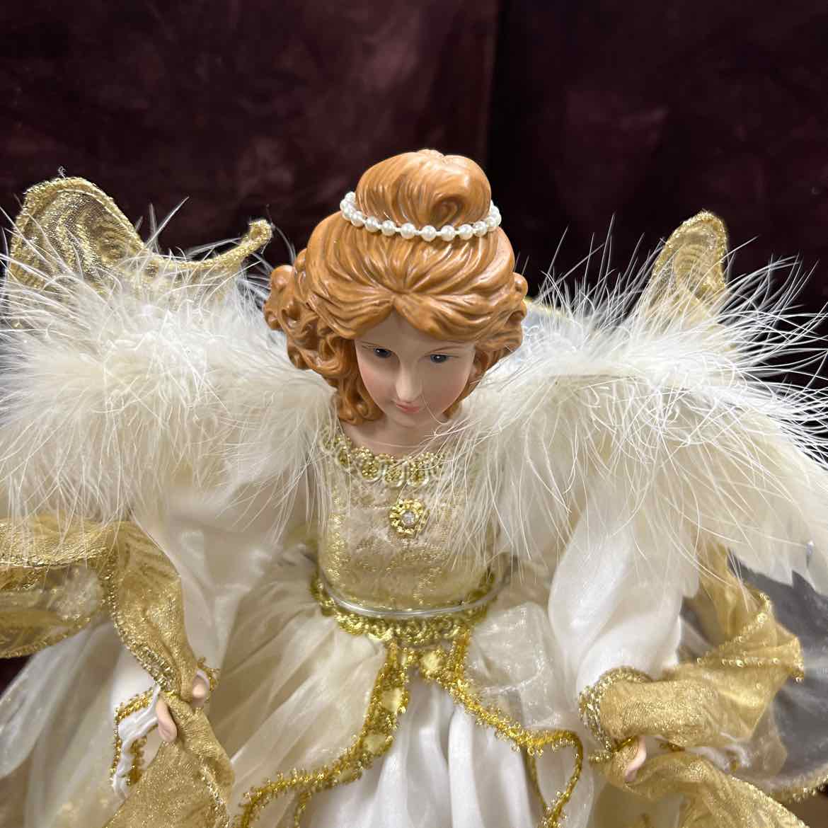 Gold Angel Large Tree Topper