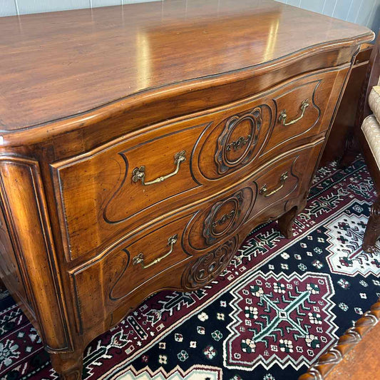 Carved Wood Buffet w/2 Drawers
