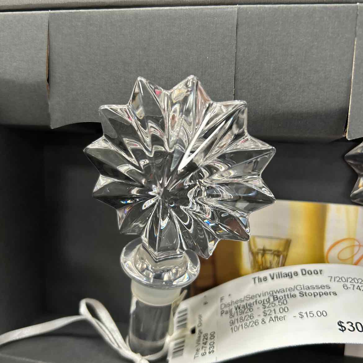 Pair Waterford Bottle Stoppers