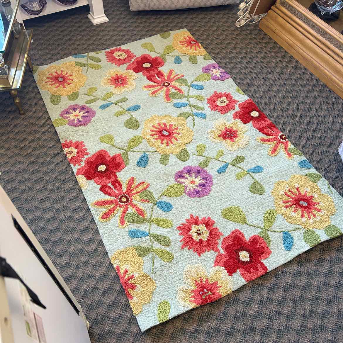Multi-color Floral Rug 3/6 x 5/6