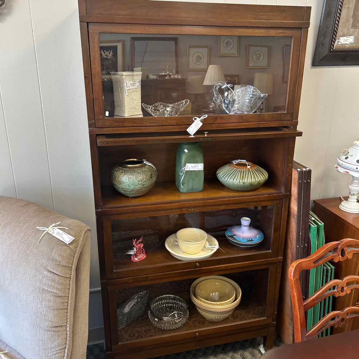Wood & Glass Lawyers Bookcase