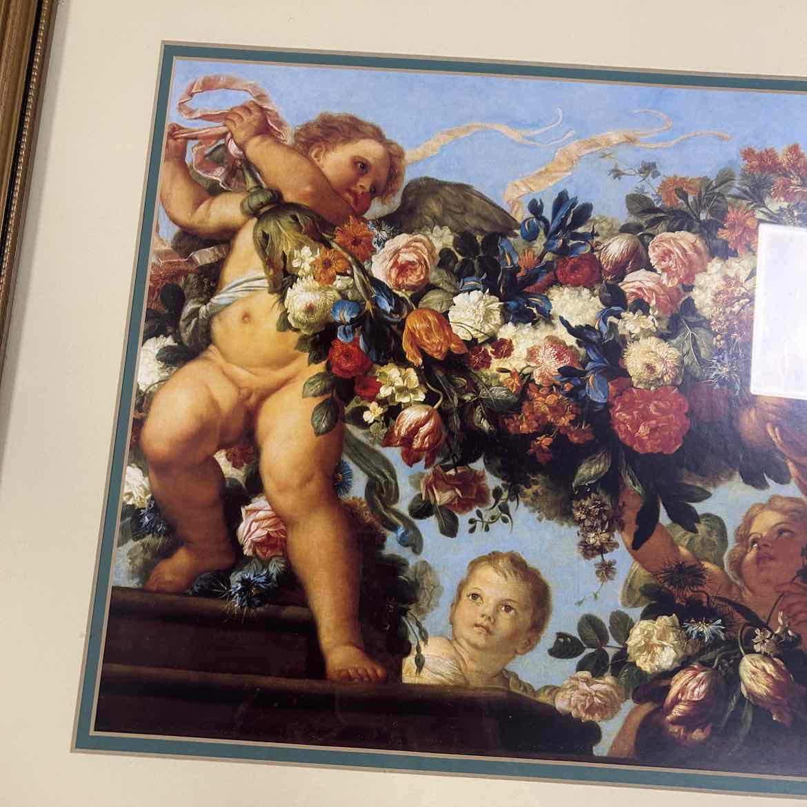Picture of Cherubs in Gold Frame