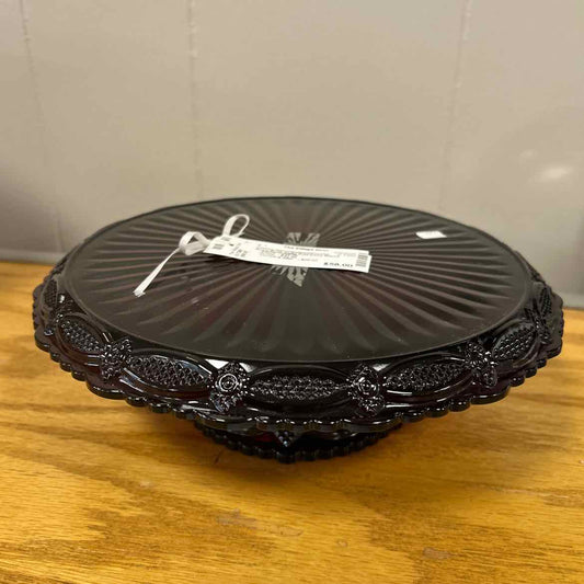 Avon Ruby Cape Cod Cake Stand
