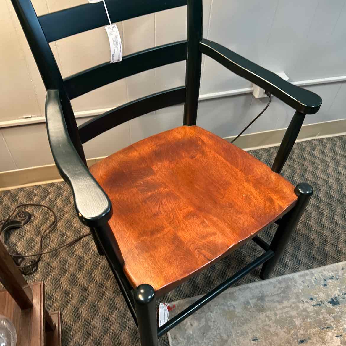 Dark Green Wood Chair