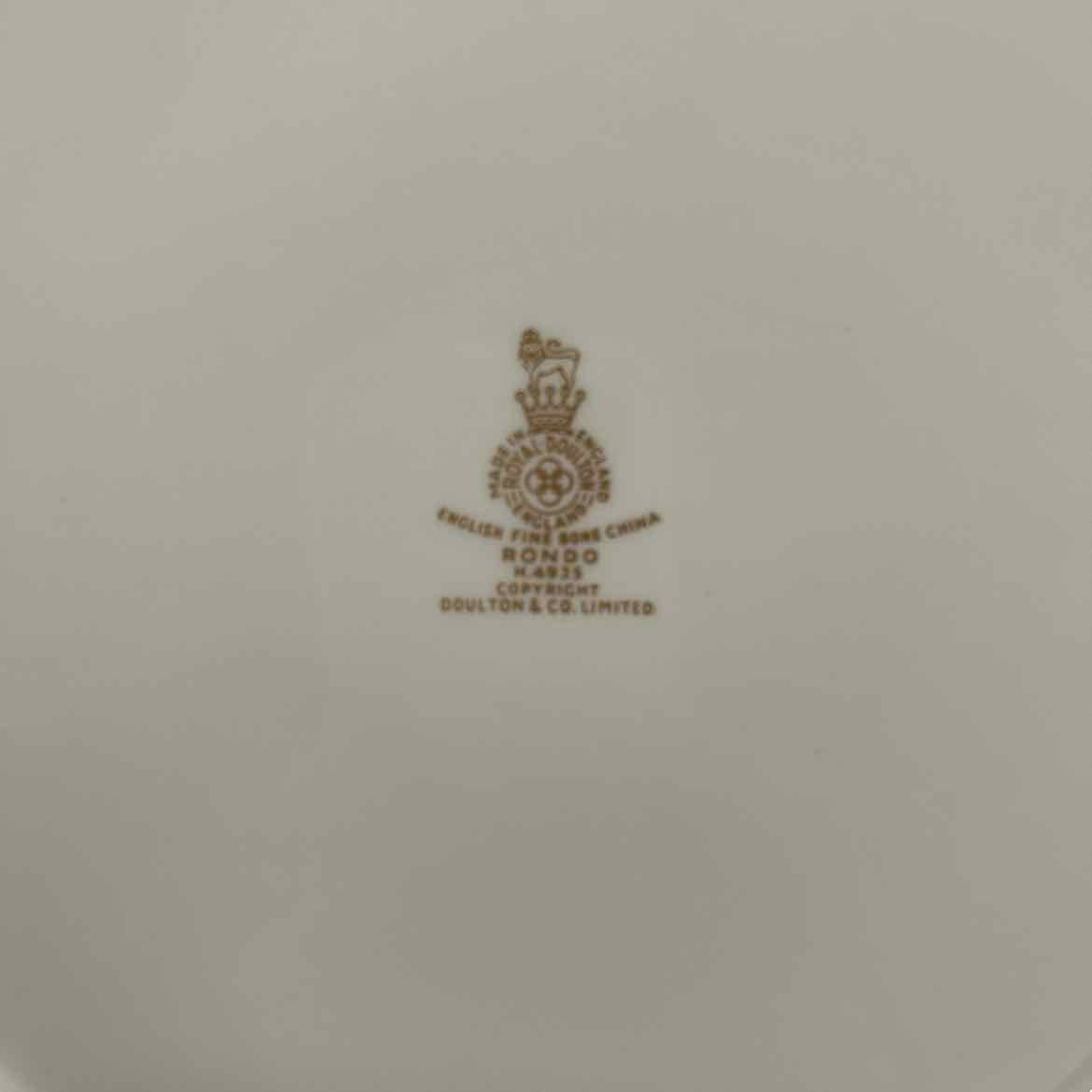 61 pc Royal Doulton White/Gold China