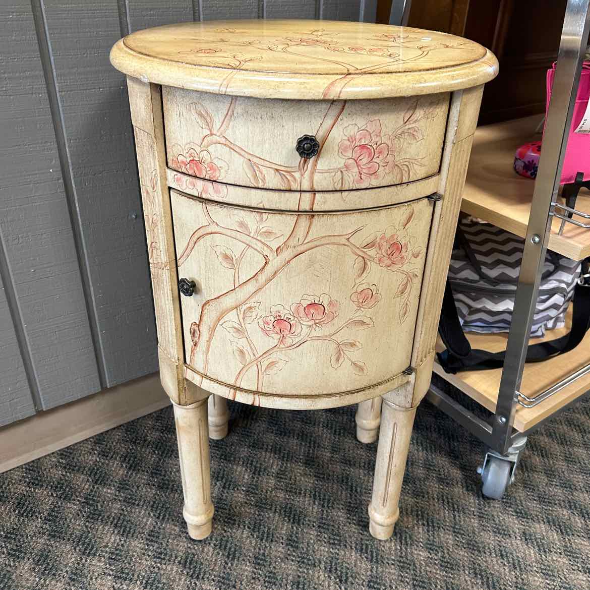 Round Painted Occasional Table