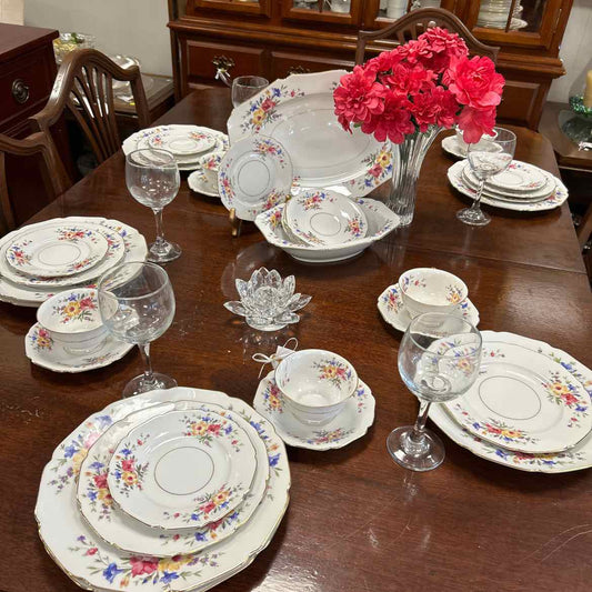 38 pc Floral Bavarian China