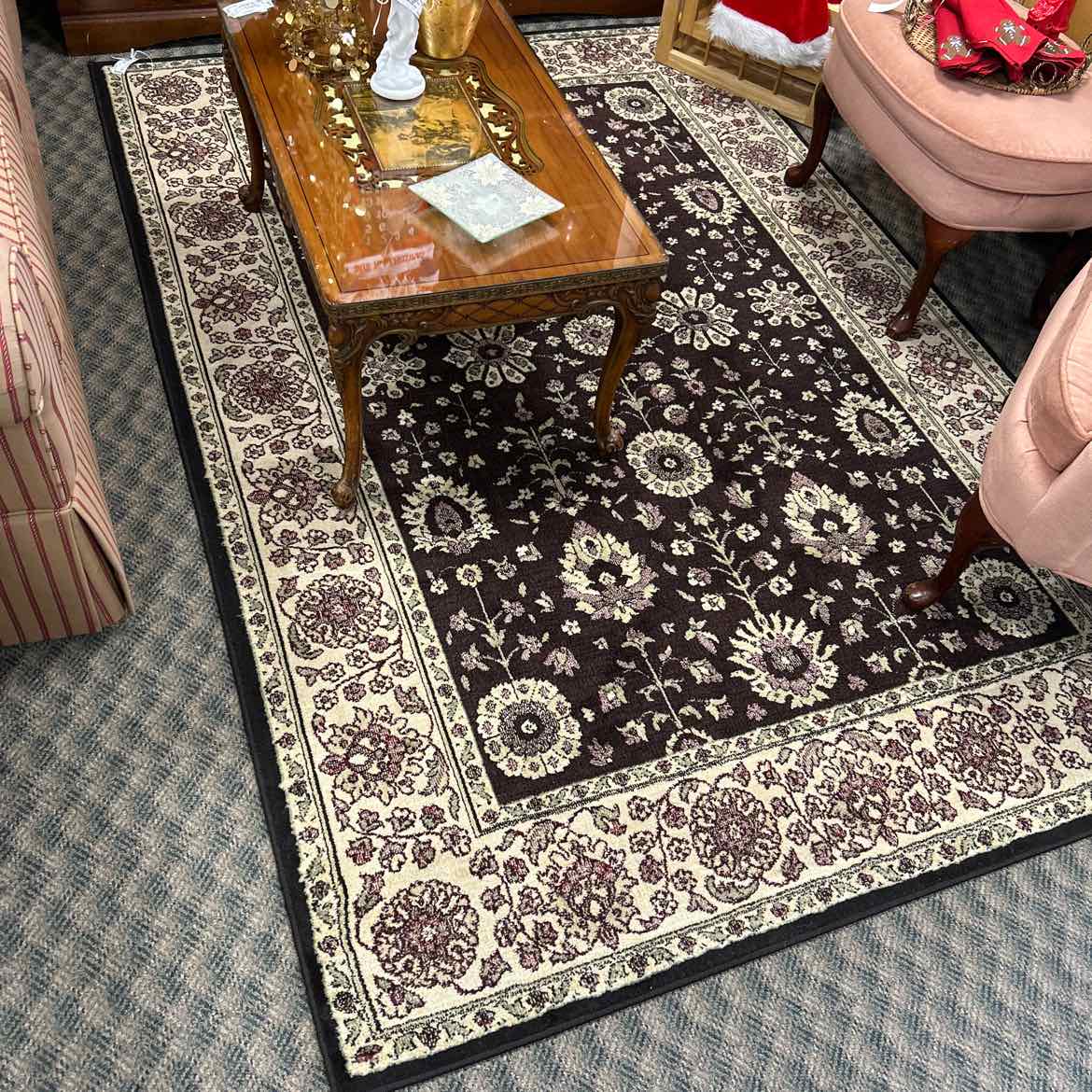 62x92 Burgundy Rug