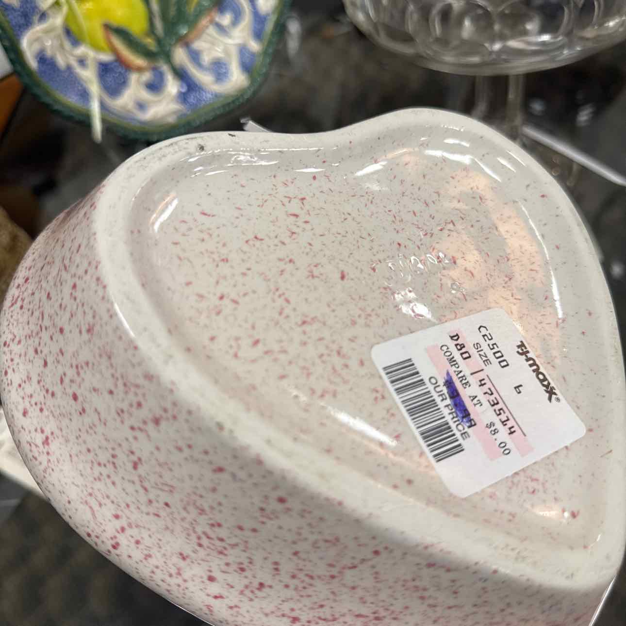 Blue Speckled Heart Dish