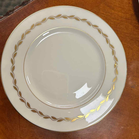 6 Lenox Golden Wreath Salad Plates