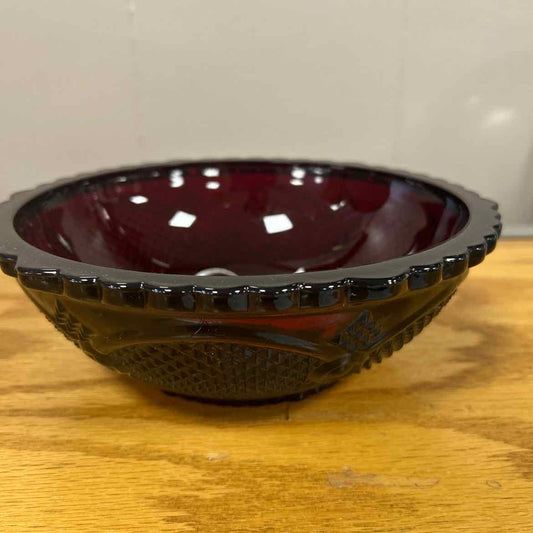 Avon Ruby Cape Cod Serving Bowl