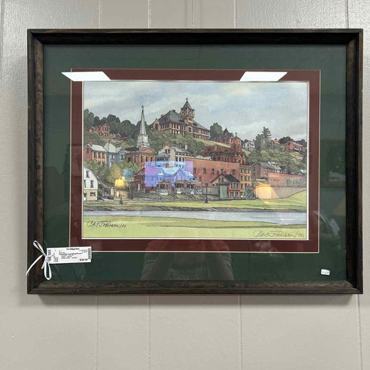 Signed Picture of Village/Houses