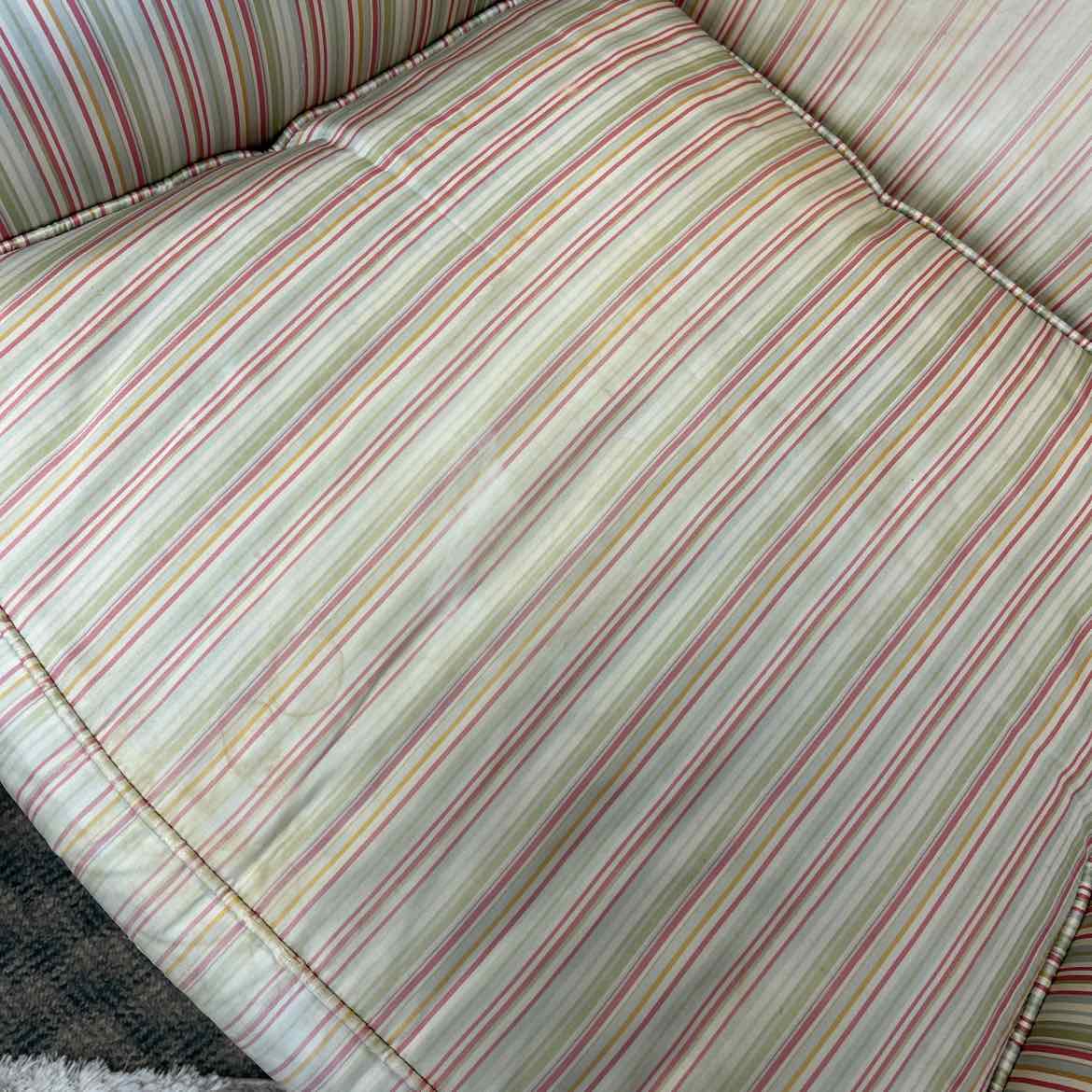 Baker Striped Arm Chair AS IS