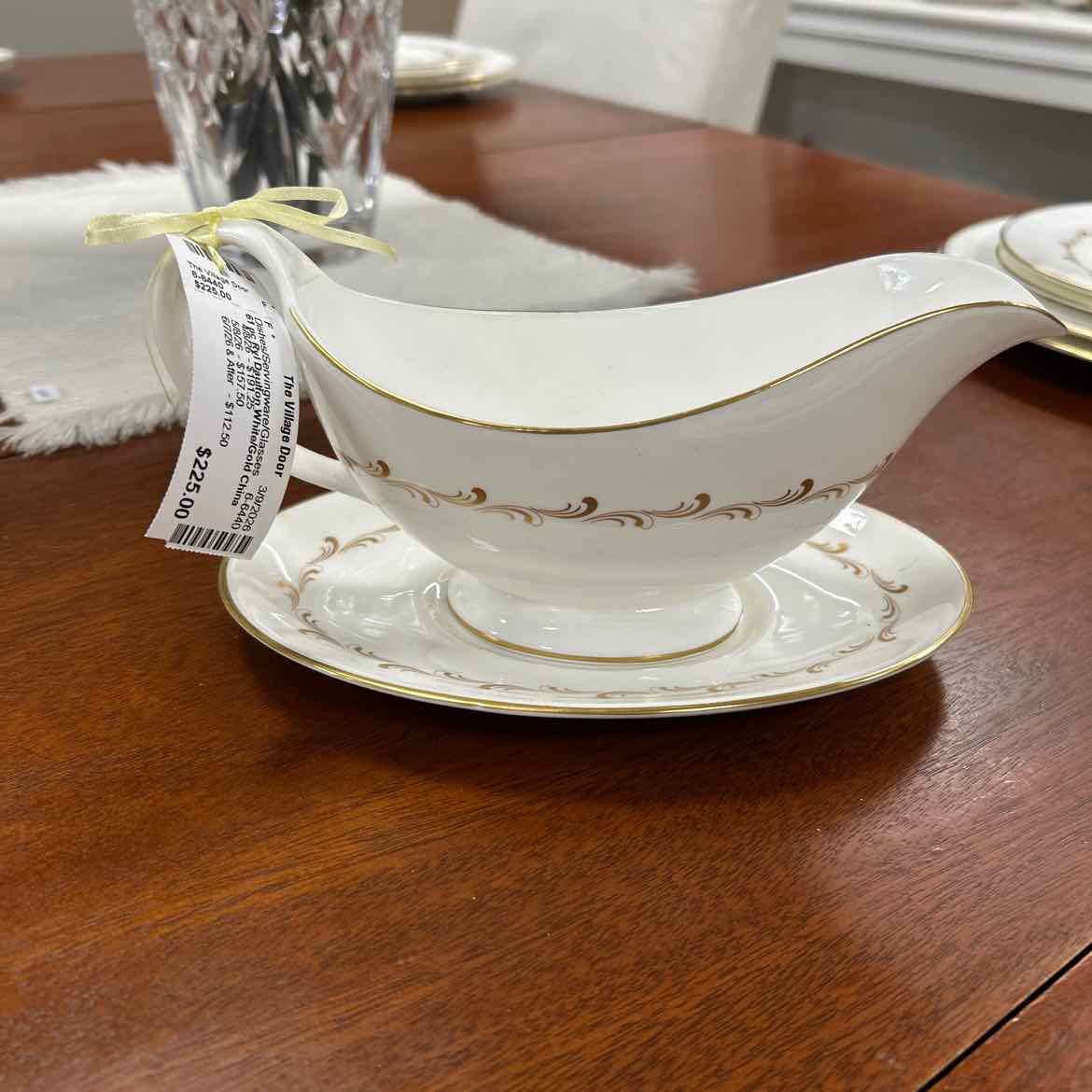 61 pc Royal Doulton White/Gold China