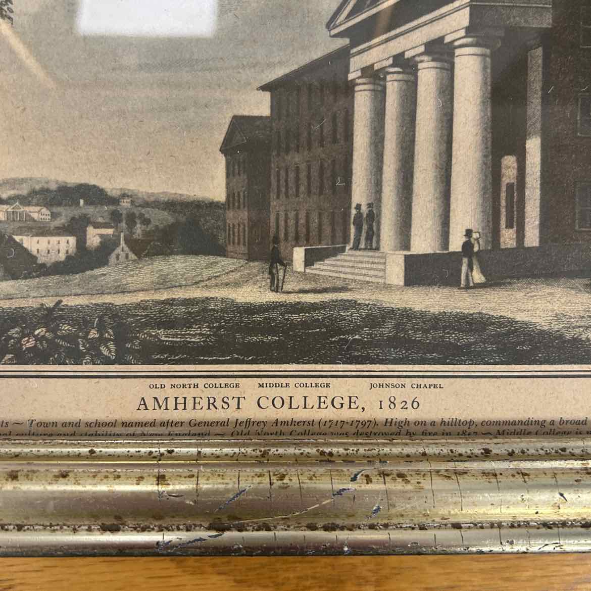 Vintage Picture Amherst College 1826