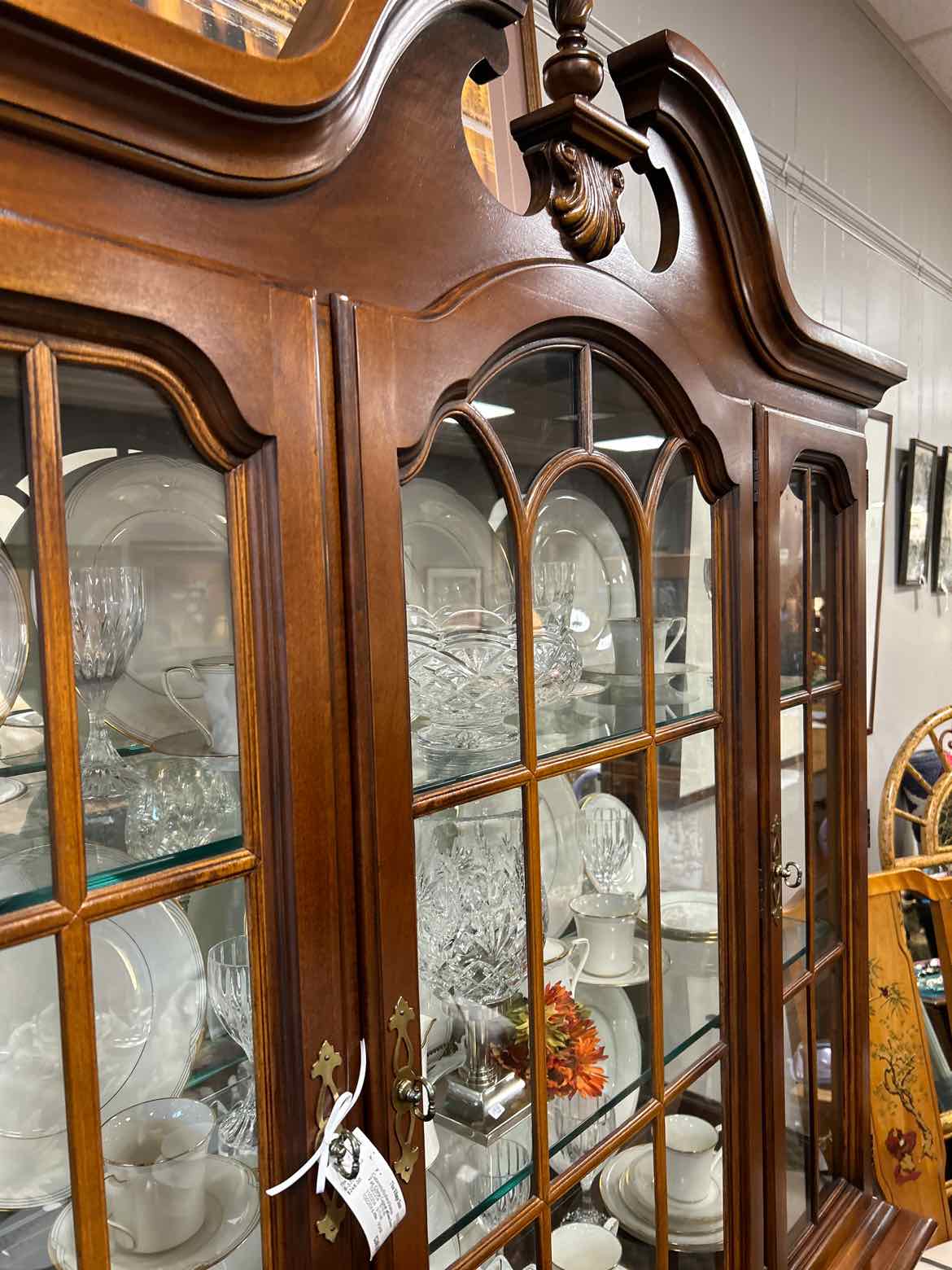 2 pc China Cabinet w/Glass Doors