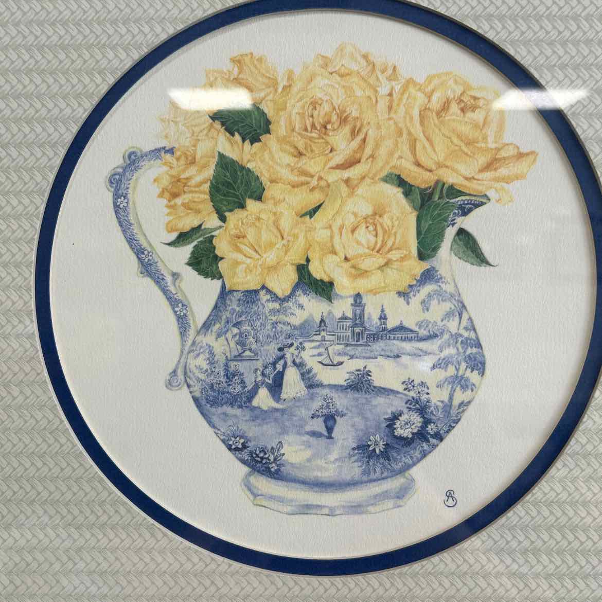 Picture of Yellow Roses in Pitcher