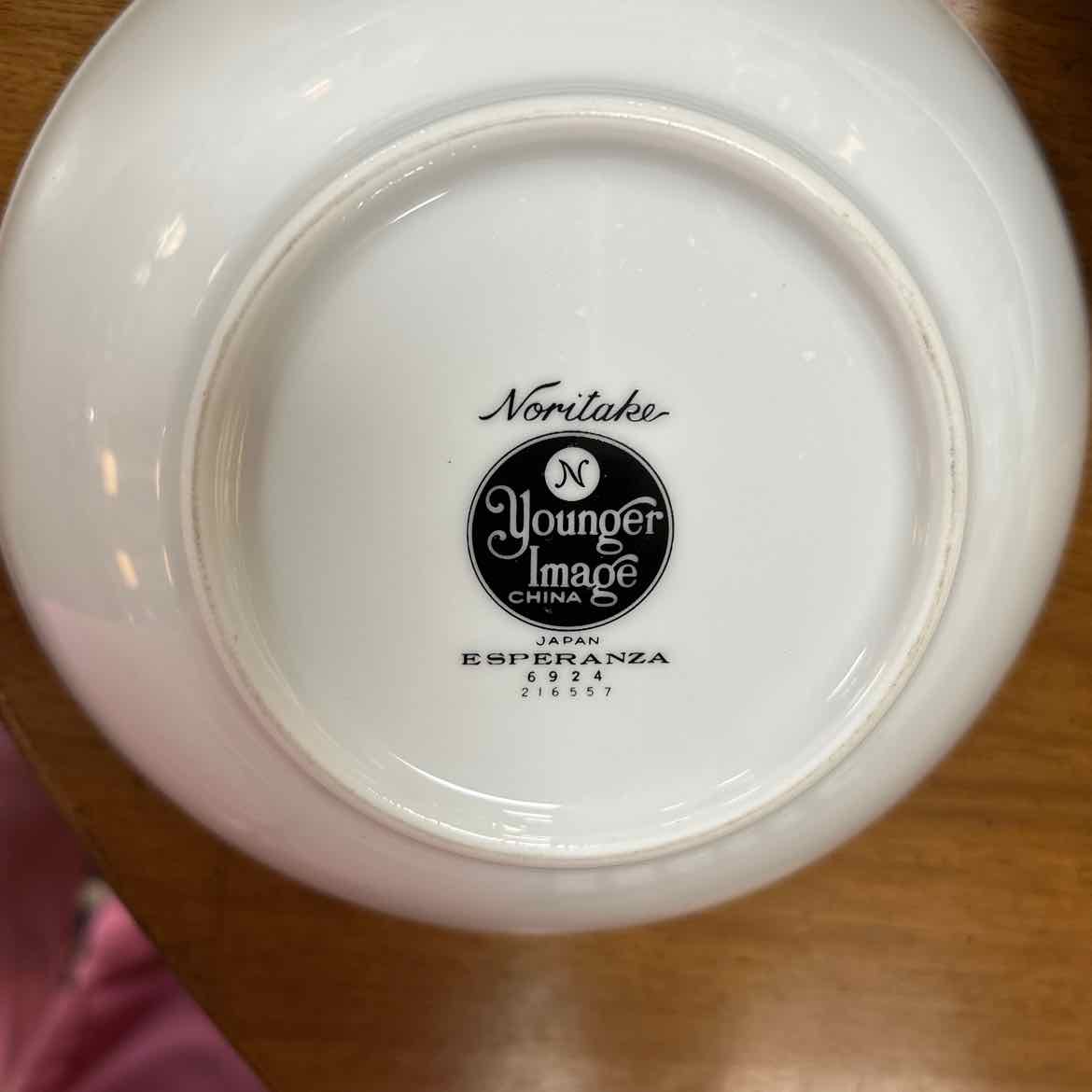 91 pc Noritake China White/Black Design