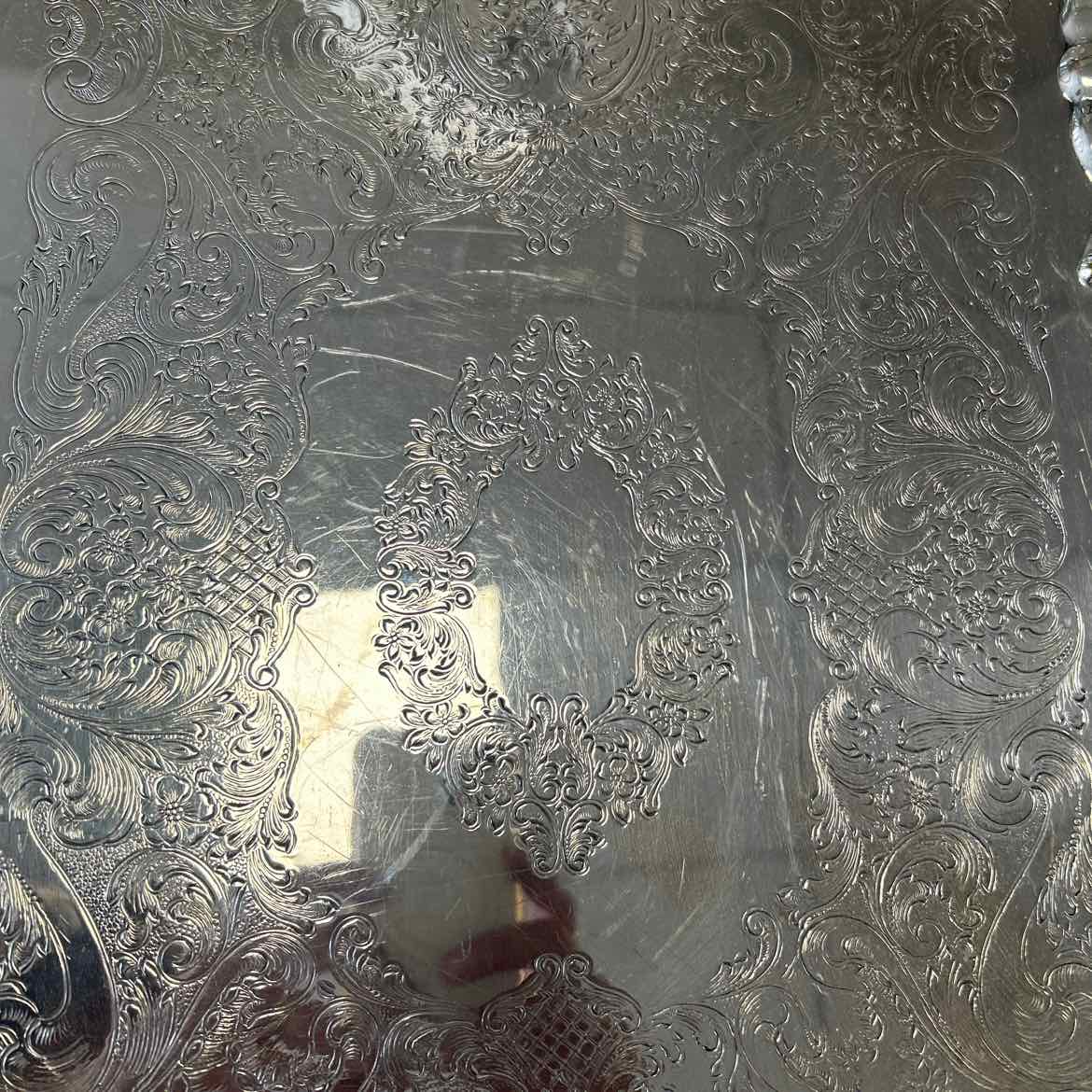 Large Silverplate Tray w/Handles