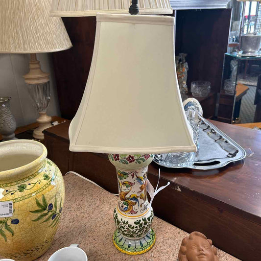 Italian Painted Lamp
