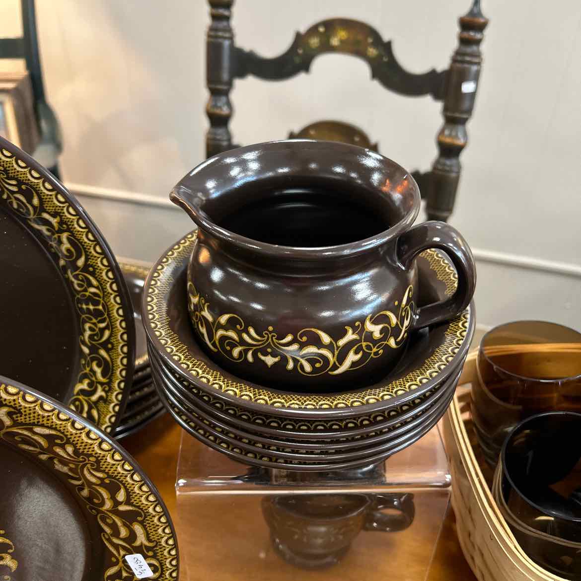 63 pc Franciscan Jamoca Dishes