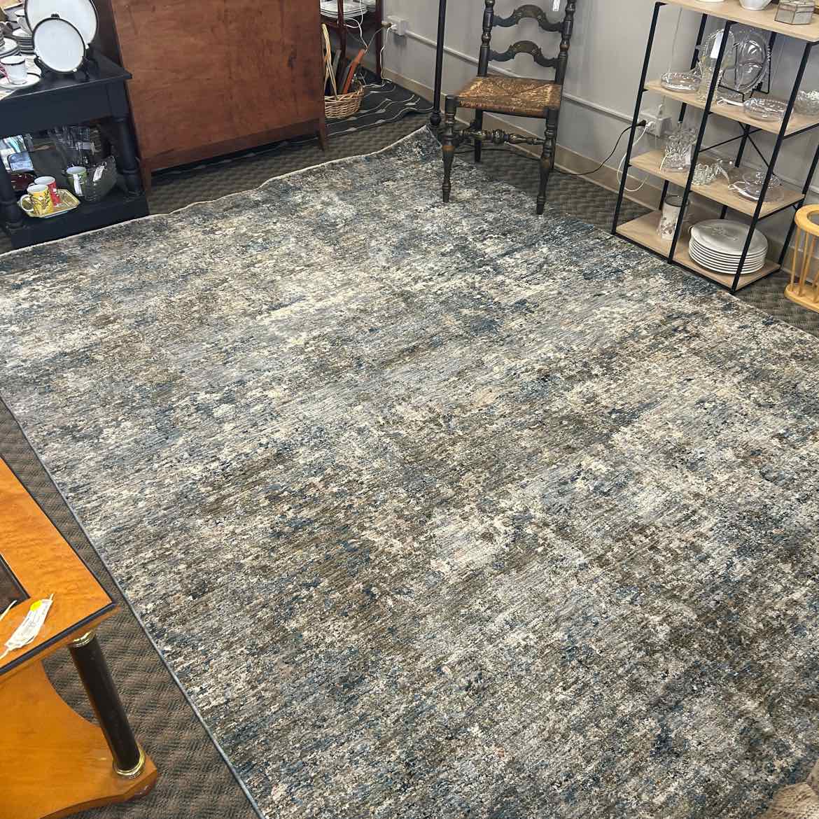 Speckled Tan & Teal Carpet