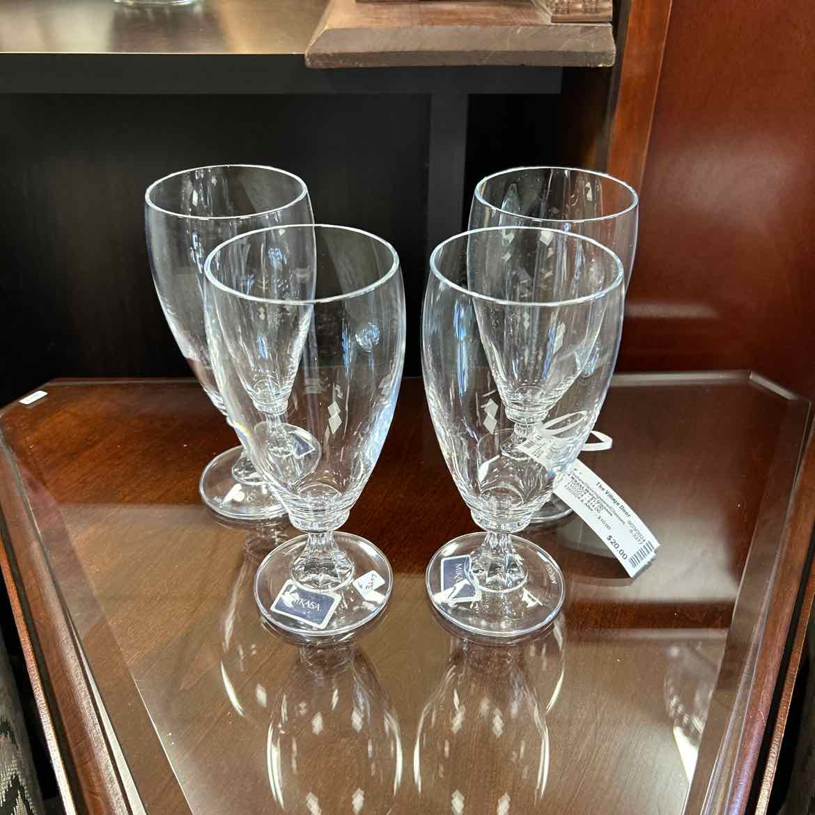 4 Mikasa Water Glasses