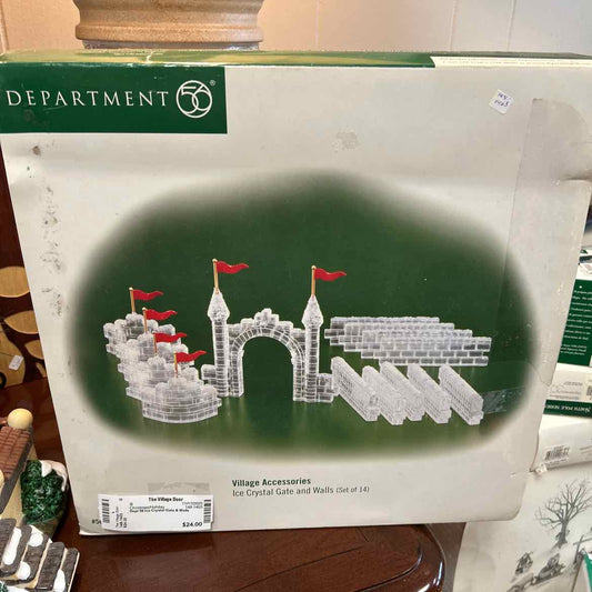 Dept 56 Ice Crystal Gate & Walls