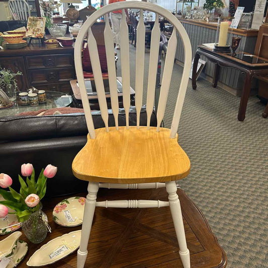 White Wood Side Chair