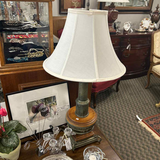Wood & Brass Lamp