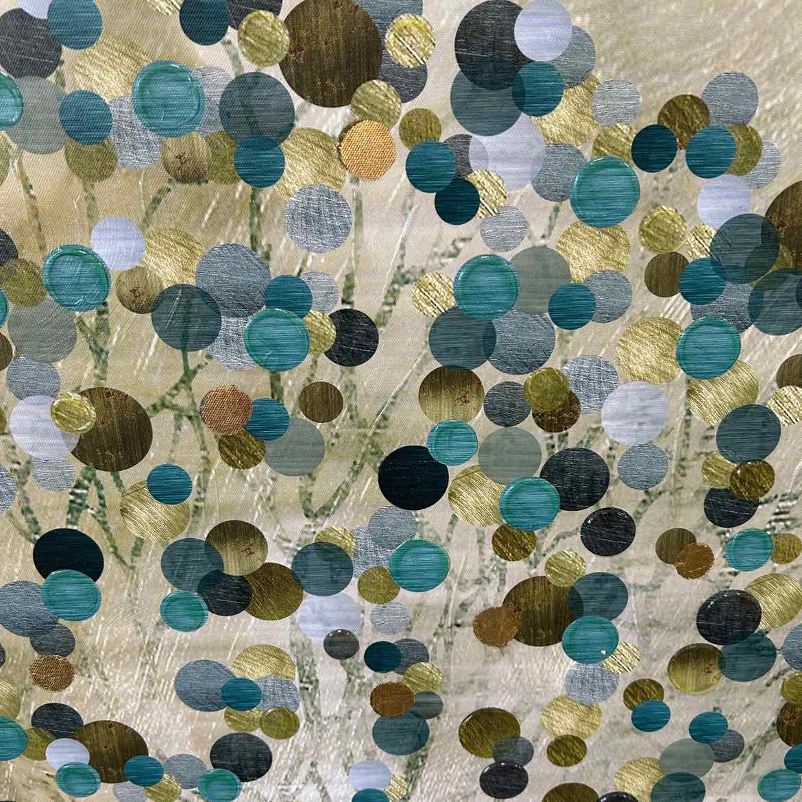 Blue/Green Pointillism Tree Picture