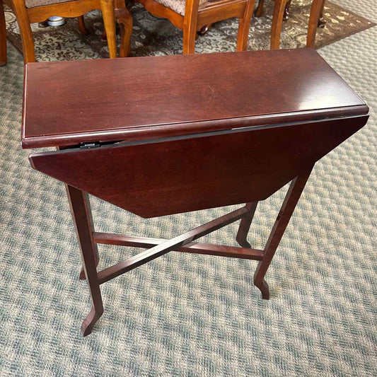 Mahogany Drop Leaf Side Table