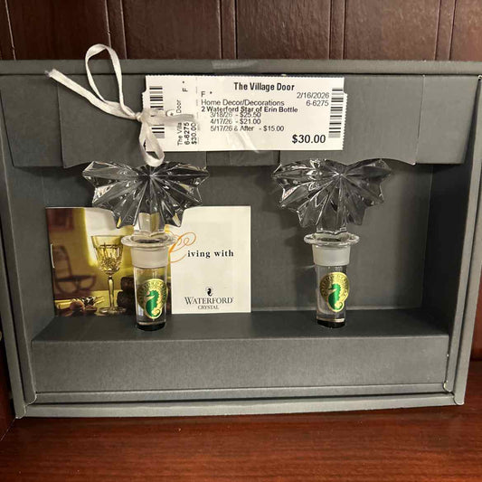 2 Waterford Star of Erin Bottle Stoppers