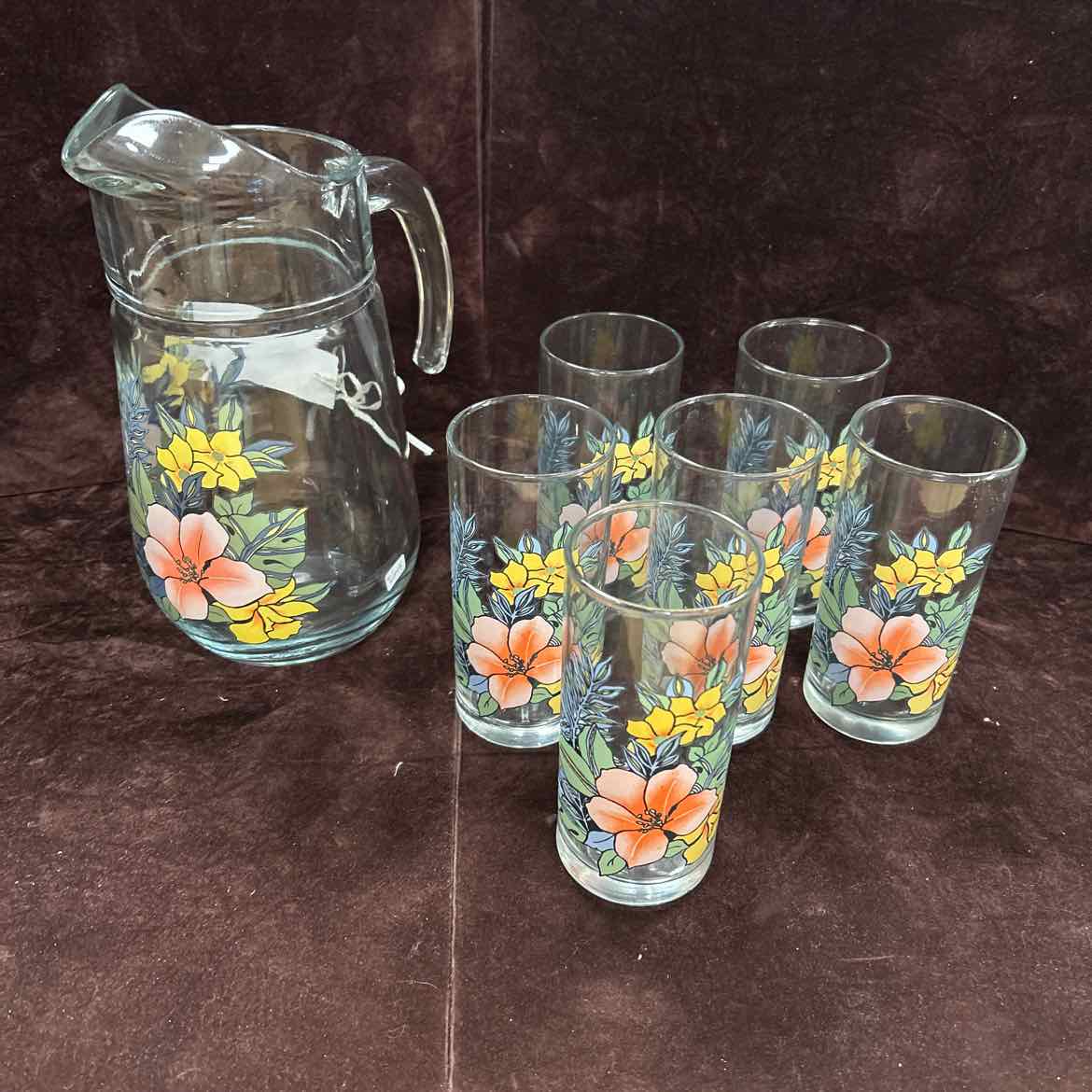 7 pc Pitcher & Glass Set