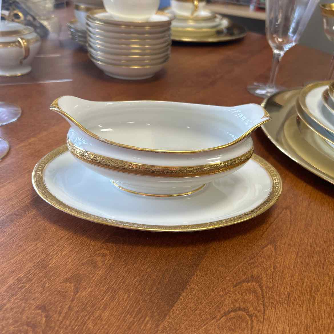 70 pc Haviland Gold Rimmed China