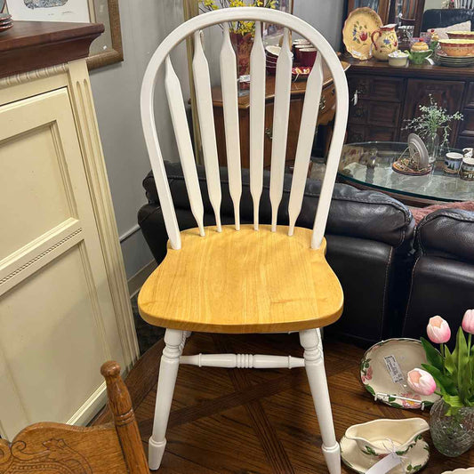 White Wood Side Chair