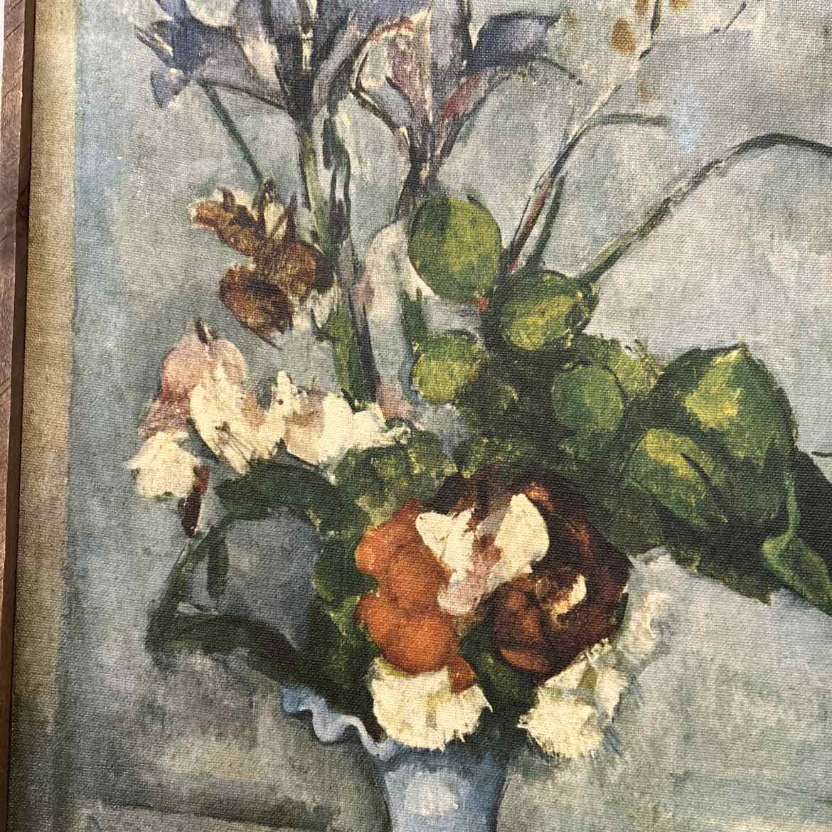 Oil on Canvas Picture of Vase w/Flowers