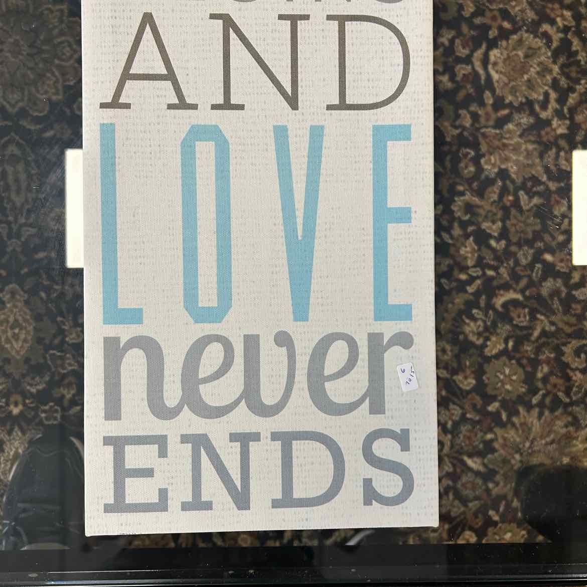 Family Where Life Begins Canvas Plaque