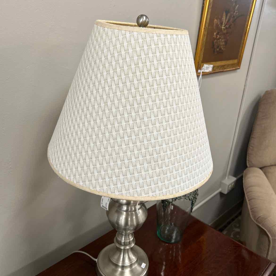 Lamp w/Silver Base