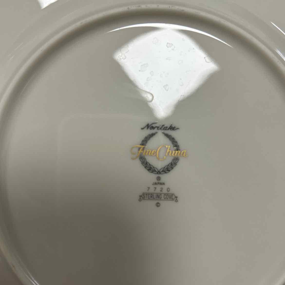 65 pc Noritake White w/Silver China