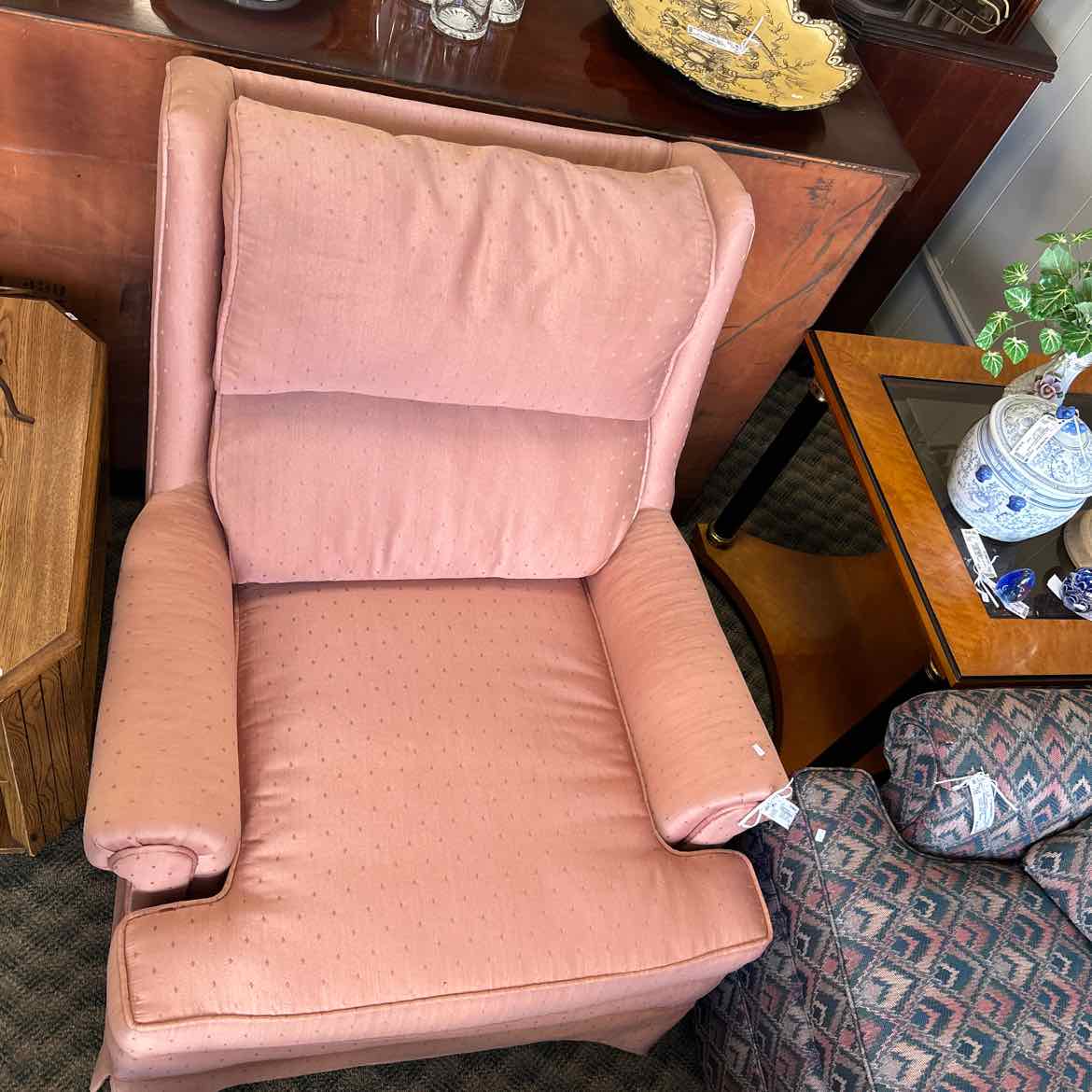 Salmon Upholstered Chair