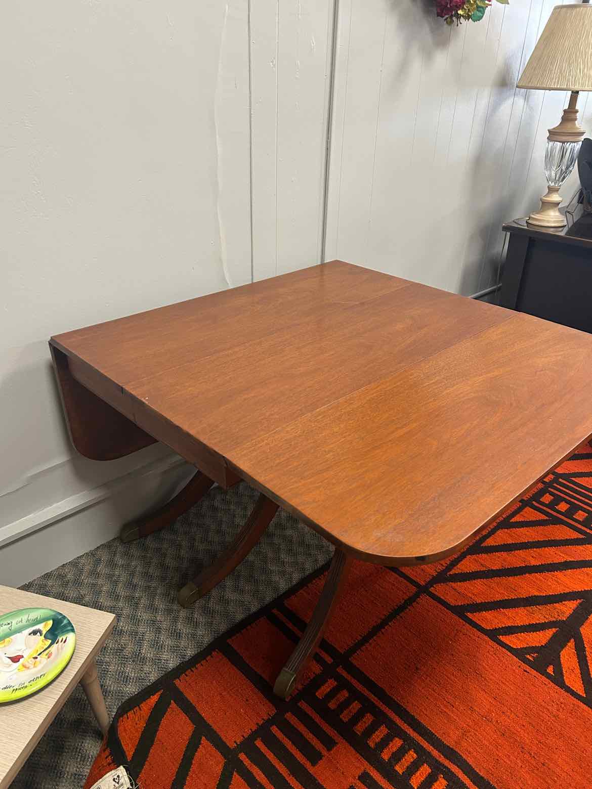 Wood Drop Leaf Table w/2 Leaves