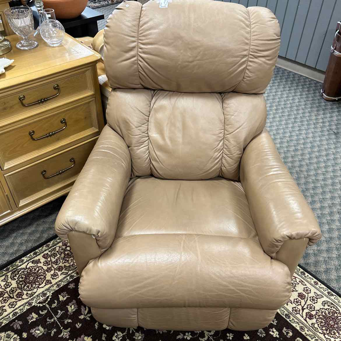 Tan Lazy Boy Leather Recliner