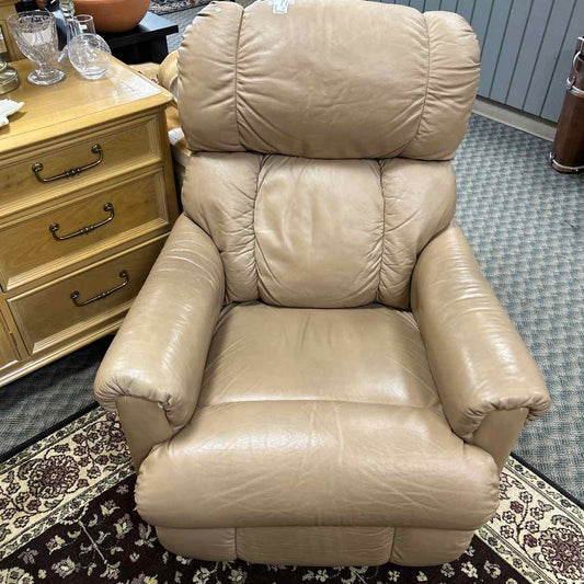 Tan Lazy Boy Leather Recliner