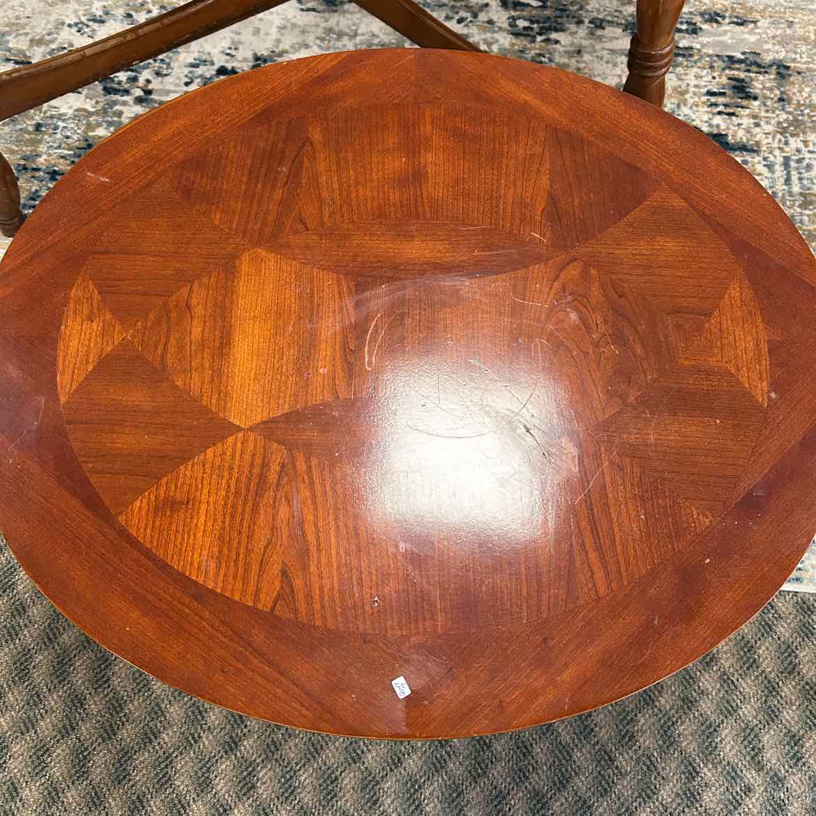 Vintage Oval Side Table