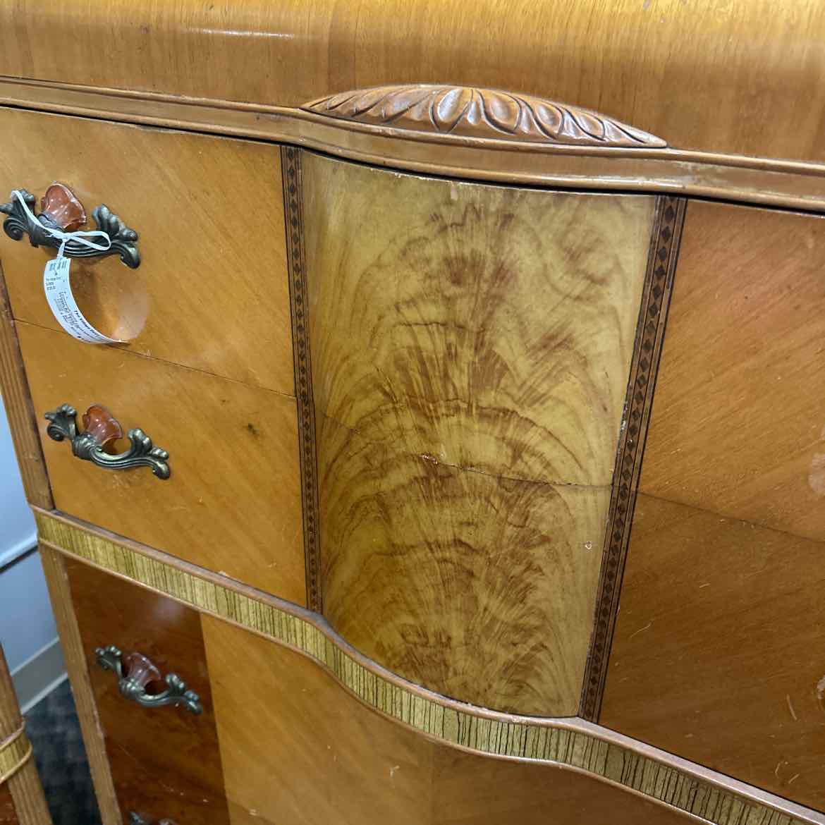 Vintage Art Deco Chest w/5 Drawers AS IS