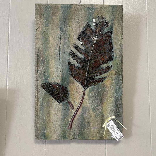 Brown Glass Leaves Picture