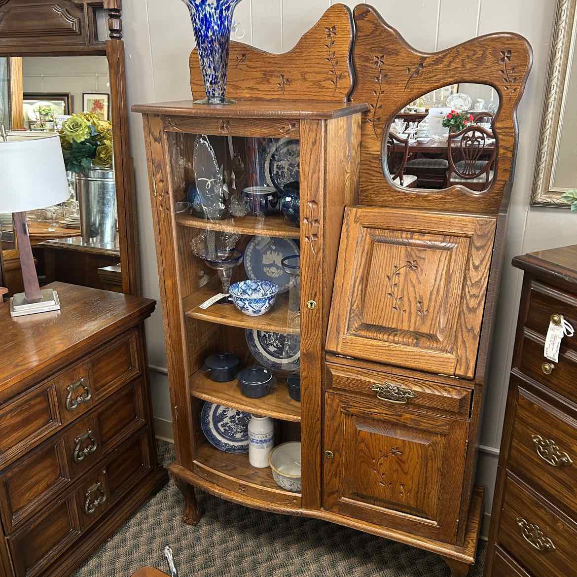 Reproduction Vintage Secretary/Cabinet